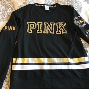 Bling vs pink crew nwot sz Large